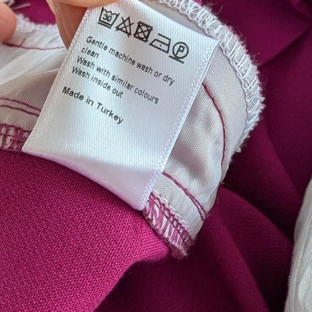 ME+EM Statement Crop Length Pants Womens UK8/US4 Fuchsia Mid-rise Straight - Picture 10 of 10